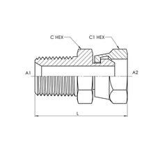 Collection image for: Male NPT x Female NPT Swivel Straight, Stainless Steel