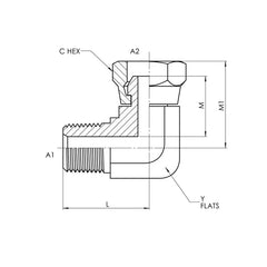 Collection image for: Male NPT x Female NPT Swivel 90° Elbow, Stainless Steel