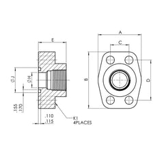 Collection image for: Code 61 / 62 Flange Block Kit