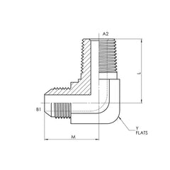 Collection image for: Brass Male JIC x Male NPT 90° Elbow