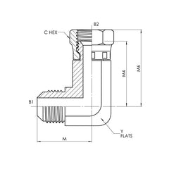 Collection image for: Male JIC x Female JIC Swivel 90° Elbow Long