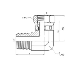 Collection image for: Male NPT x Female JIC Swivel 90° Elbow, Stainless Steel