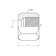 Collection image for: Compression Nut, Carbon Steel