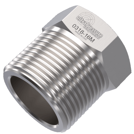 0318-16M | 1" MP Gland Nut, Stainless Steel - 20K psi
