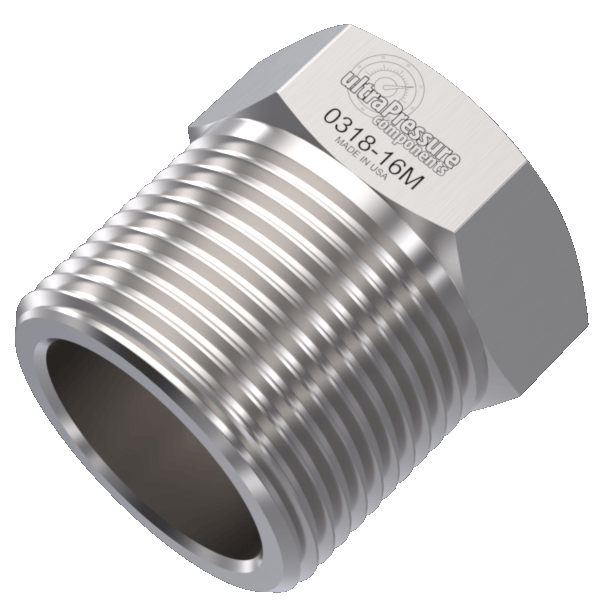 0318-16M | 1" MP Gland Nut, Stainless Steel - 20K psi