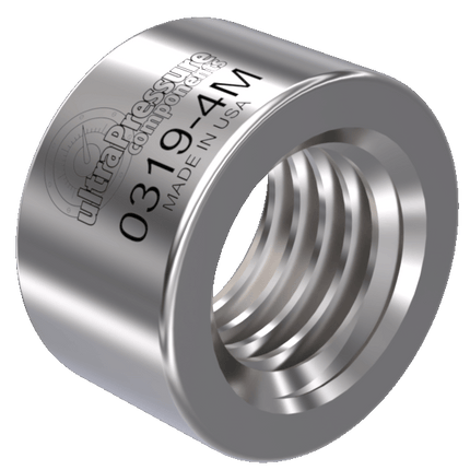0319-4M | 1/4" MP Collar, Stainless Steel - 20K psi