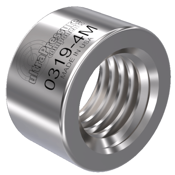 0319-4M | 1/4" MP Collar, Stainless Steel - 20K psi