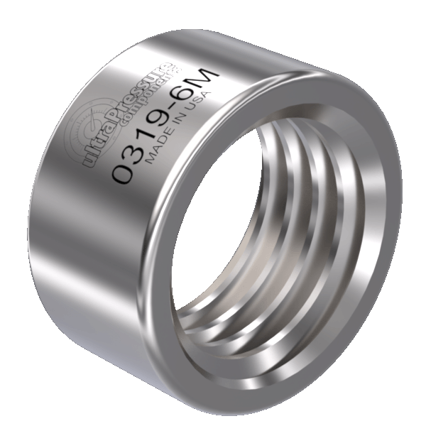 0319-6M | 3/8" MP Collar, Stainless Steel - 20K psi
