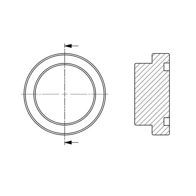 1824-20 | 20 O-Ring Face Code 62 Flange Plug, Carbon Steel