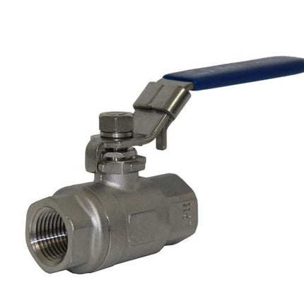 BV2P-200-316SS-SD | 2" Ball Valve - 2 Piece, 316SS