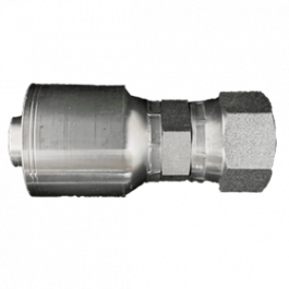 200-FJX-10-08-1P | 5/8" x 1/2" FJX Straight, 1-Piece Hose Fitting for 1 & 2 Wire Hoses, Non Skive