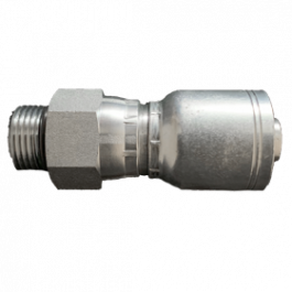 200-MBX-04-04-1P | 1/4" X 1/4" Male Boss swivel 1-2 Wire Hose