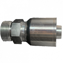 200-MORFS-12-12 | 3/4" x 3/4" Male O'Ring Face Seal, 1-Piece Hose Fitting for 1 & 2 Wire Braid