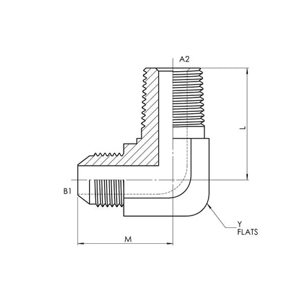 2501-40-40-FG | 40 MJ - 40 MP 90 Elbow Forged, Carbon Steel