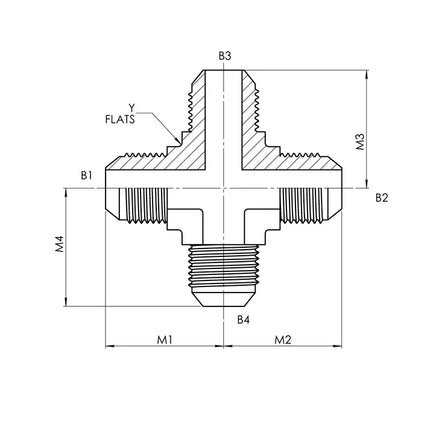 2650-06-06-06-06-FG | 06 MJ - 06 MJ - 06 MJ - 06 MJ Cross Forged, Carbon Steel