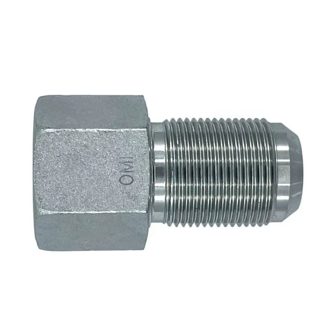 2705-LN-04-04 | 04 FP - 04 MJ Bulkhead Straight w/ Lock Nut, Carbon Steel