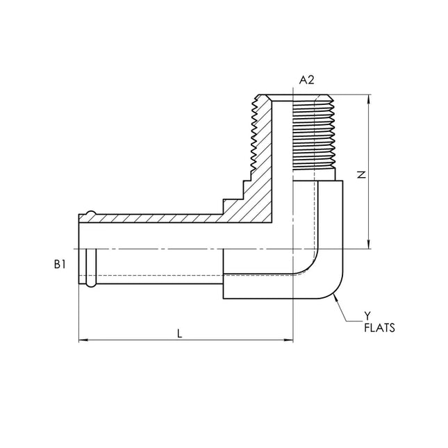 4501-08-08 | 08 HB - 08 MP 90 Elbow Forged
