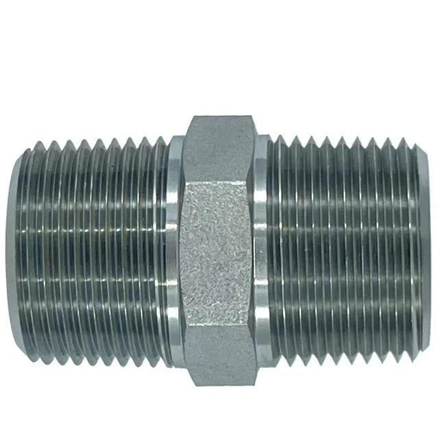SS-5404-20-20 | 20 MP - 20 MP Hex Straight, Stainless Steel