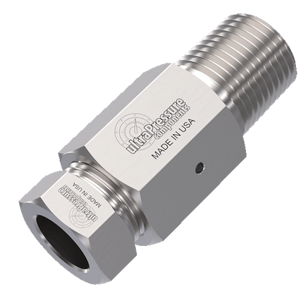 5406-9M16N | 9/16" MP Female x 1" Male NPT, Stainless Steel - 10K psi