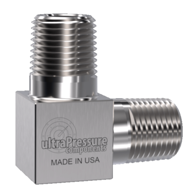 5500-4N4N | 1/4" Male NPT x 1/4" Male NPT 90, Stainless Steel - 15K psi