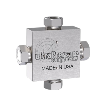 5652-12M | 3/4" MP Female Cross, Stainless Steel - 20K psi