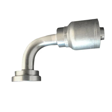 600SF-CD62-90-20-20-4" | Spiralfit CD62, 1-1/4'" hose x 1-1/4" CD62; 90 DEGREE WITH 4" DROP