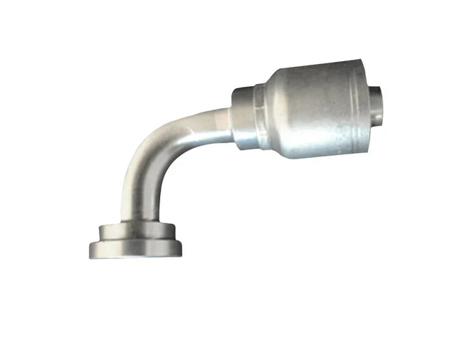 600SF-CD62-90-20-20-4" | Spiralfit CD62, 1-1/4'" hose x 1-1/4" CD62; 90 DEGREE WITH 4" DROP