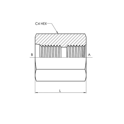 6425-12-12 | 12 FORB - 12 FORB Straight, Carbon Steel