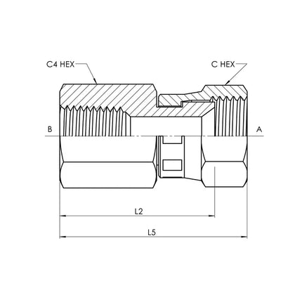 6506-04-04 | 04 FP - 04 FJS Straight, Carbon Steel