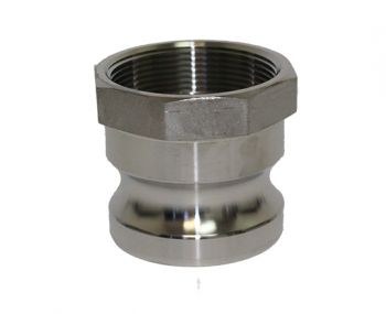 A-050-SS304 | Part A - Adapter - 1/2" Male Adapter x 1/2" Female NPT, 304SS