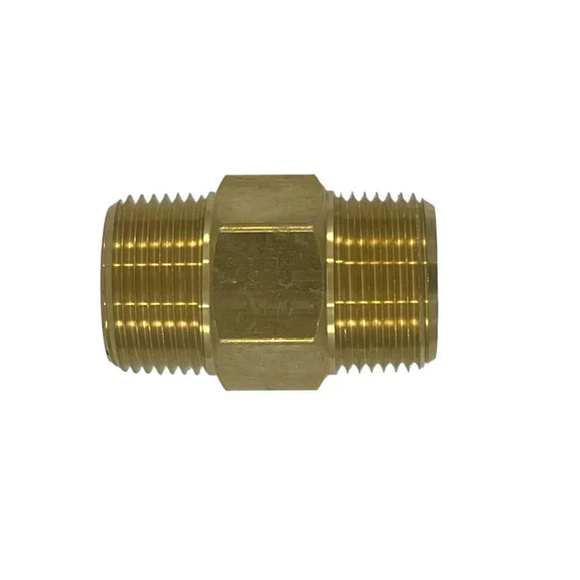 B-5404-16-16 | 16 MP - 16 MP Hex Straight (Brass)