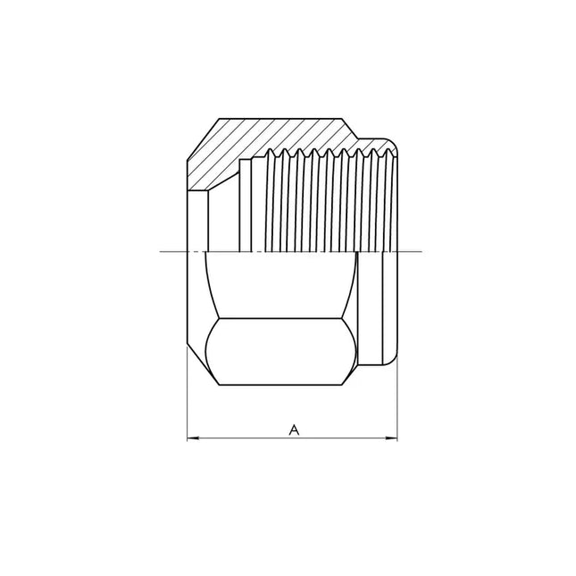 B-ABN0318-04 | 04 D.O.T. Air Brake for Nylon Nut (Brass)