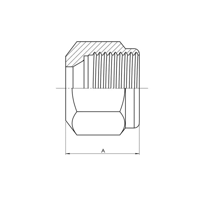 B-ABN0318-06 | 06 D.O.T. Air Brake for Nylon Nut (Brass)