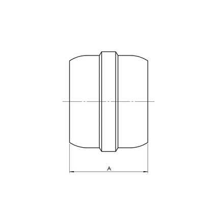 B-ABN0319-08 | 08 D.O.T. Air Brake for Nylon Sleeve (Brass)