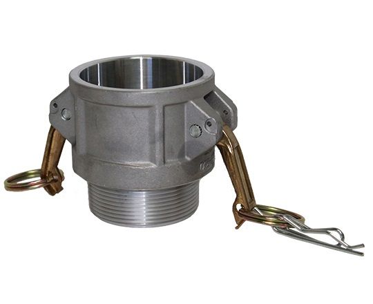 B-600-ALUMINUM | Part B - Coupler - 6" Female Coupler x 6" Male NPT, Aluminum