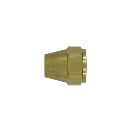 B-F0302-12 | 12 Flare Short Nut (Brass)