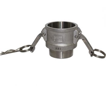 B-125-SS304 | Part B - Coupler - 1-1/4" Female Coupler x 1-1/4" Male NPT, 304SS