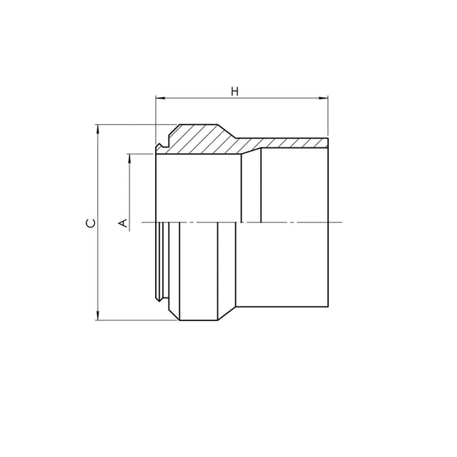 C0319-12 | 12 Compression Sleeve (Ferrule), Carbon Steel