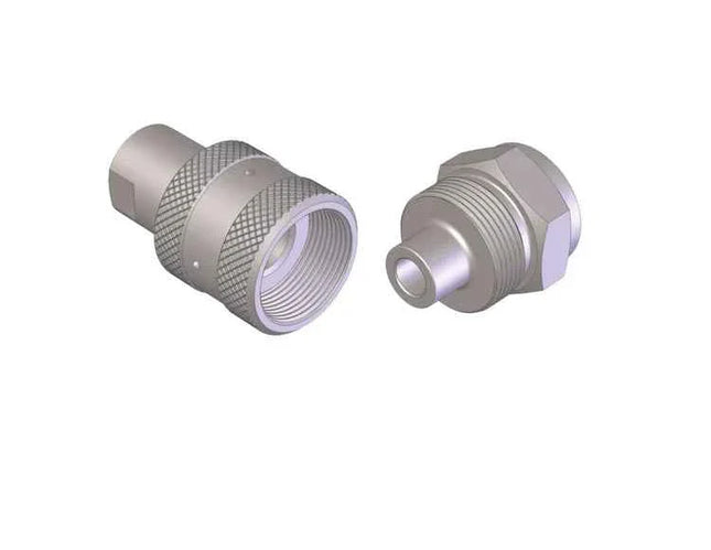 CRS-SS-08-9MPF-C | 1/2" high pressure waterblast coupling, heat treated stainless steel with Female 9/16" meduim pressure threads, 20,000PSI