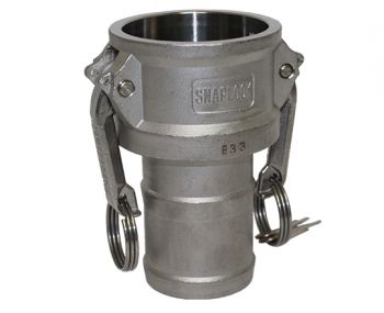 C-300-SS304 | Part C - Coupler - 3" Female Coupler x 3" Hose Shank, 304SS