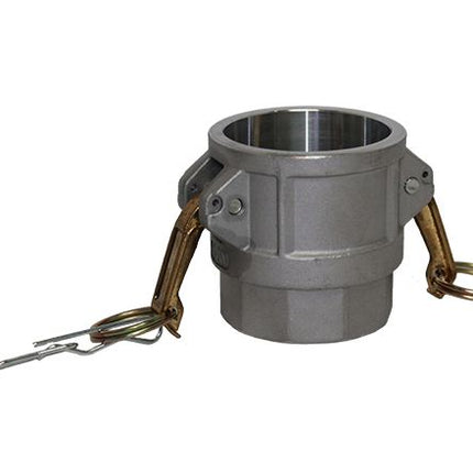 D-100-ALUMINUM | Part D - Coupler - 1" Female Coupler x 1" Female NPT, Aluminum