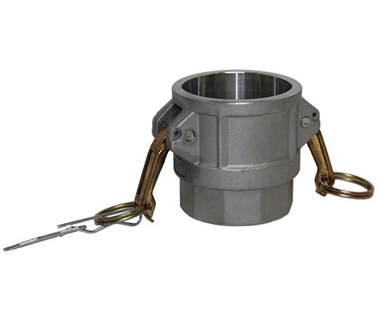 D-800-ALUMINUM | Part D - Coupler - 8" Female Coupler x 8" Female NPT, Aluminum
