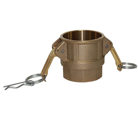 D-400-BRASS | Part D - Coupler - 4" Female Coupler x 4" Female NPT, Brass