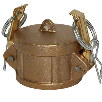 DC-125-BRASS | Dust Cap - 1-1/4" Female End Coupler, Brass
