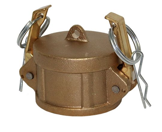 DC-400-BRASS | Dust Cap - 4" Female End Coupler, Brass