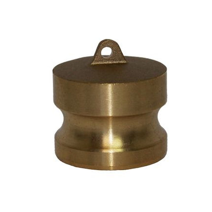 DP-250-BRASS | Dust Plug - 2-1/2" Male End Adapter, Brass