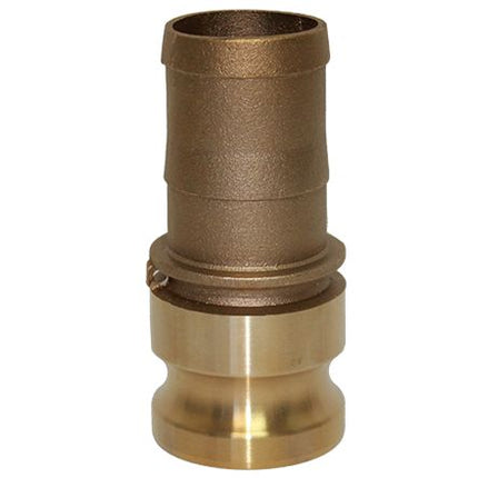 E-150-BRASS | Part E - Adapter - 1-1/2" Male Adapter x 1-1/2" Hose Shank, Brass