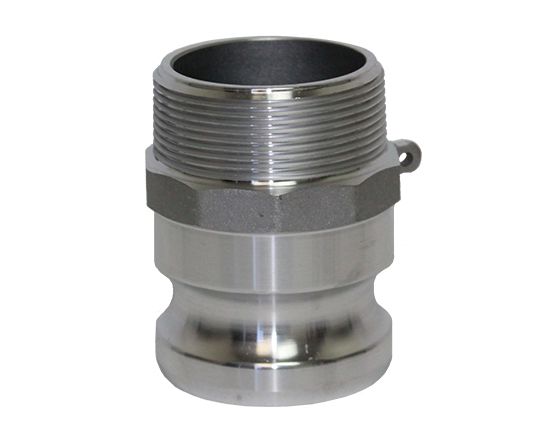 F-050-ALUMINUM | Part F - Adapter - 1/2" Male Adapter x 1/2" Male NPT, Aluminum