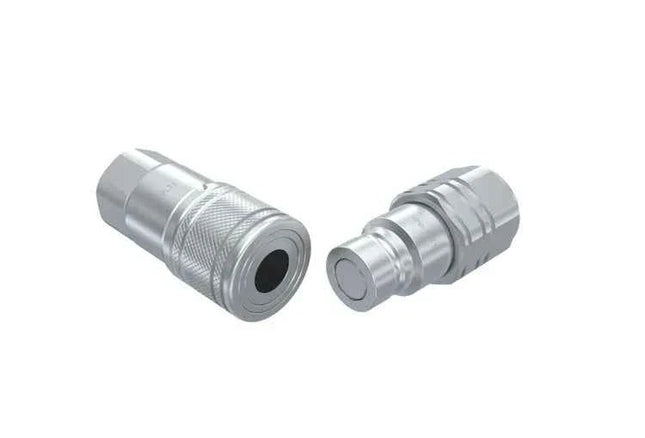 FF-GP-06-06C-NPT | 3/8" Flat Face Coupling with 3/8" Female NPT Threads, General Purpose