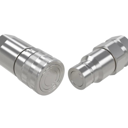 FF-HP-SS-06-06C | High Pressure Flat Face Stainless Steel 3/8" Coupling Body X 3/8" NPT Threads